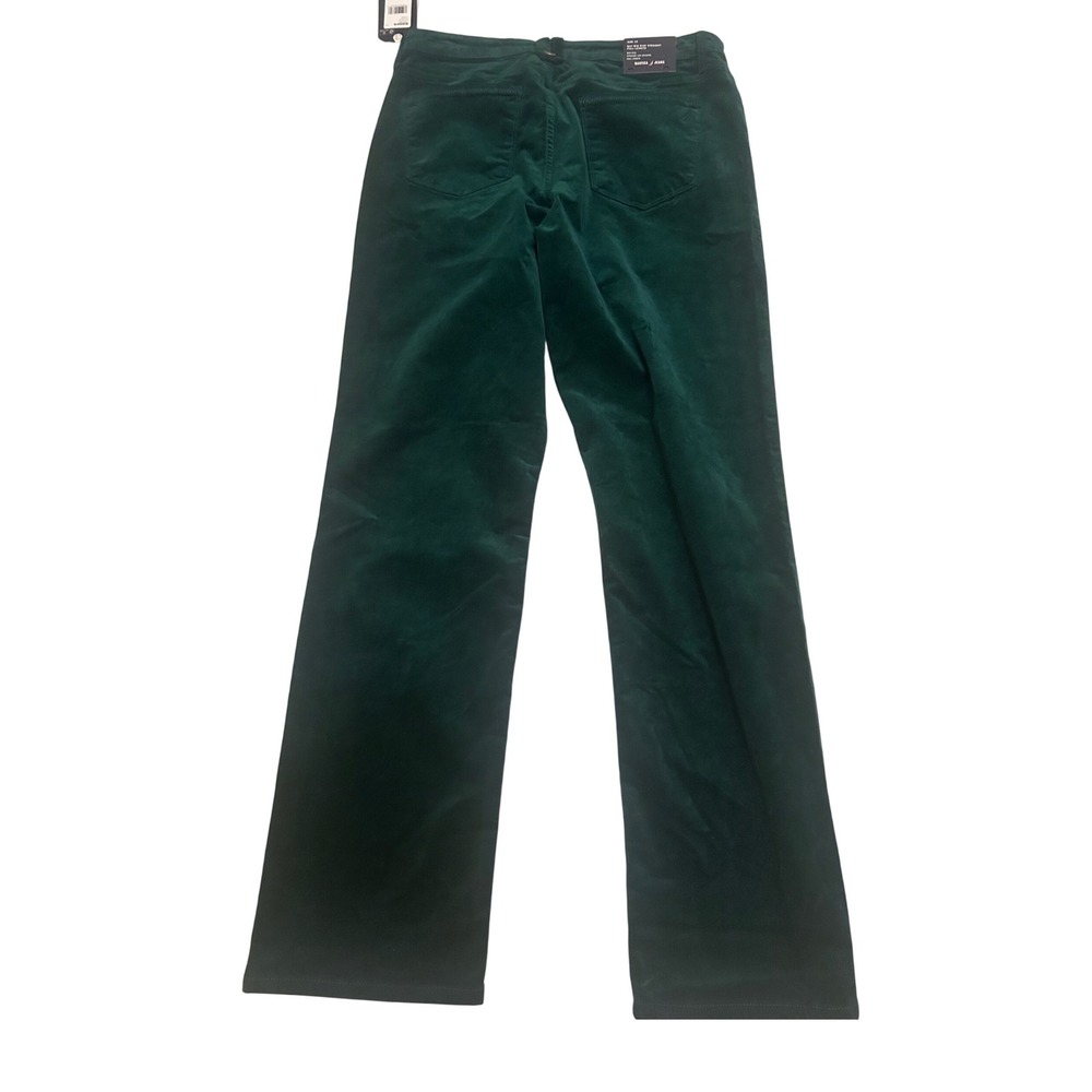 Nautica Jeans Womens Size 10 Bay Mid Rise Straight‎ Leg Corduroy Pants Green